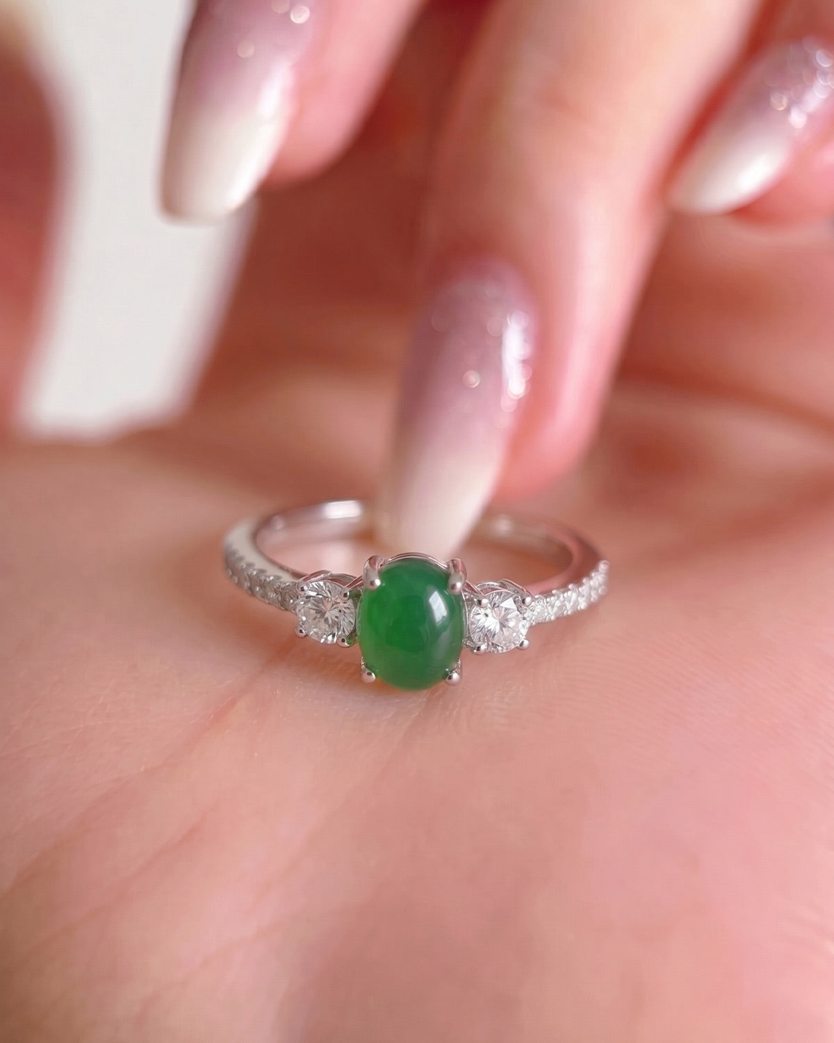 三生 Trilogy Jade Ring