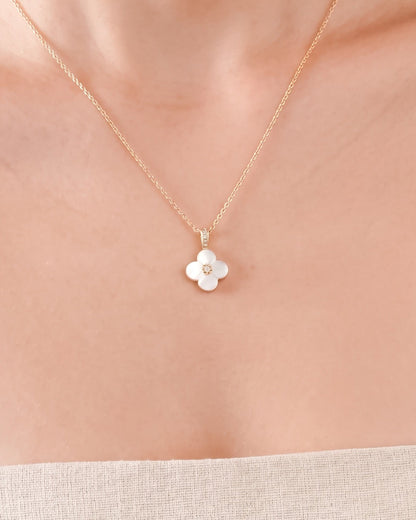 Blossom Necklace -Ivory Mother of Pearl