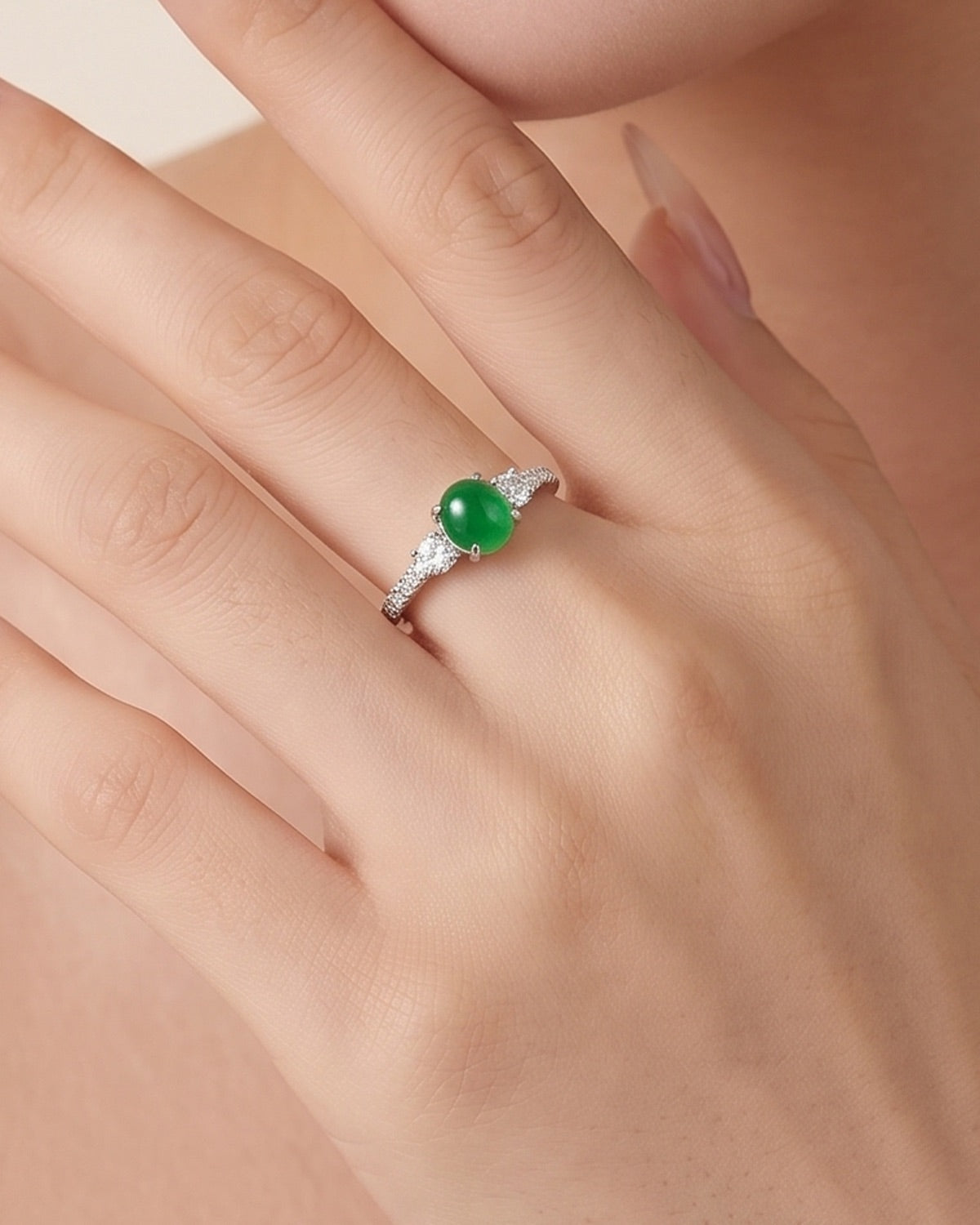 三生 Trilogy Jade Ring