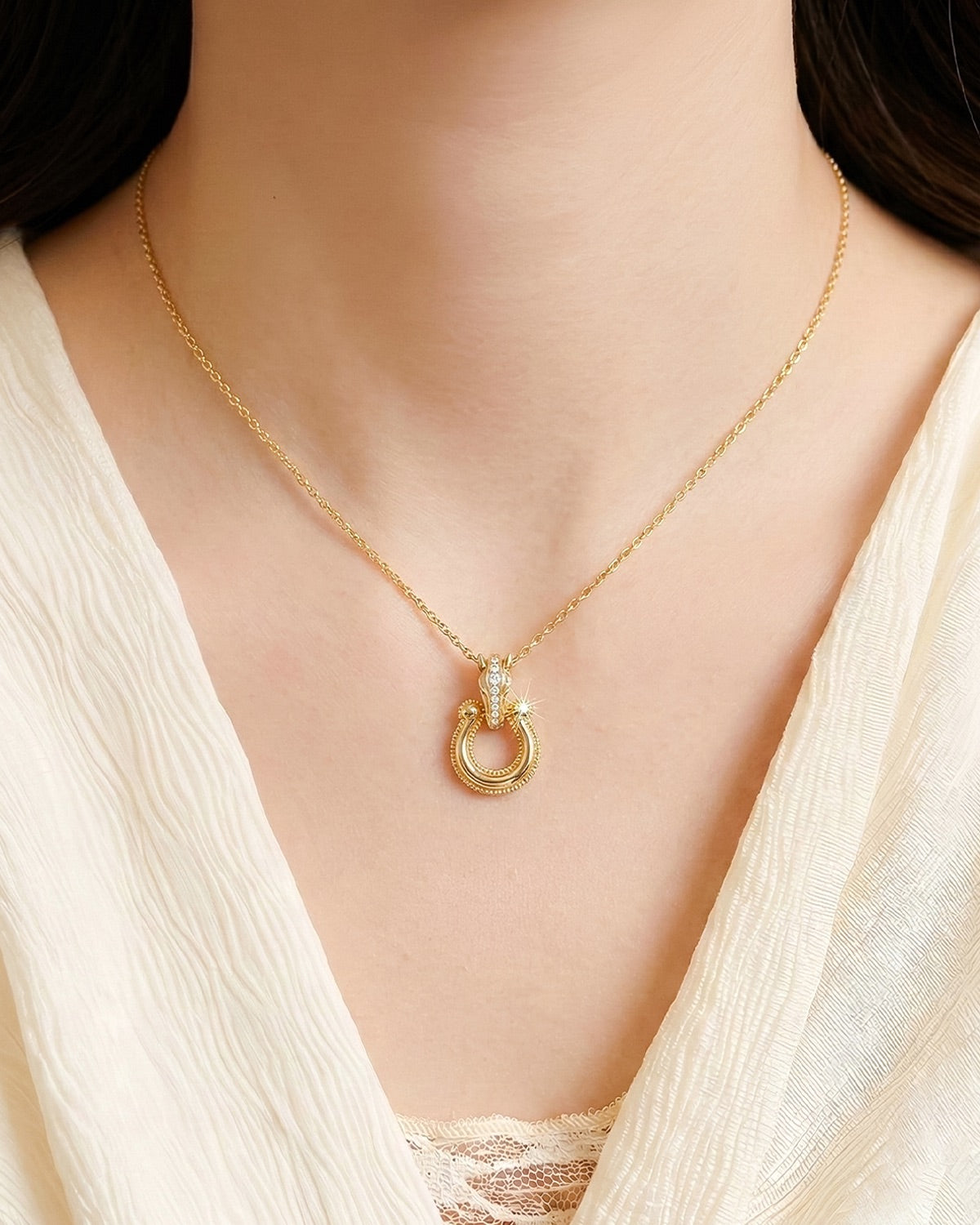 Equestra Horseshoe Necklace