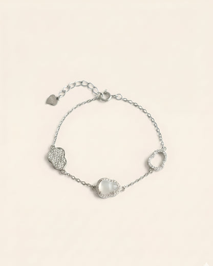 白冰葫芦手链 (Aqua White Grace Gourd Bracelet)