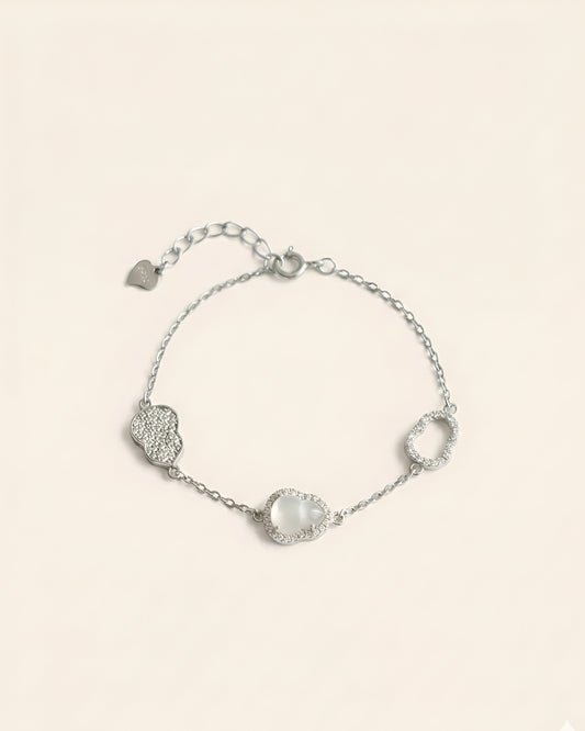 白冰葫芦手链 (Aqua White Grace Gourd Bracelet)