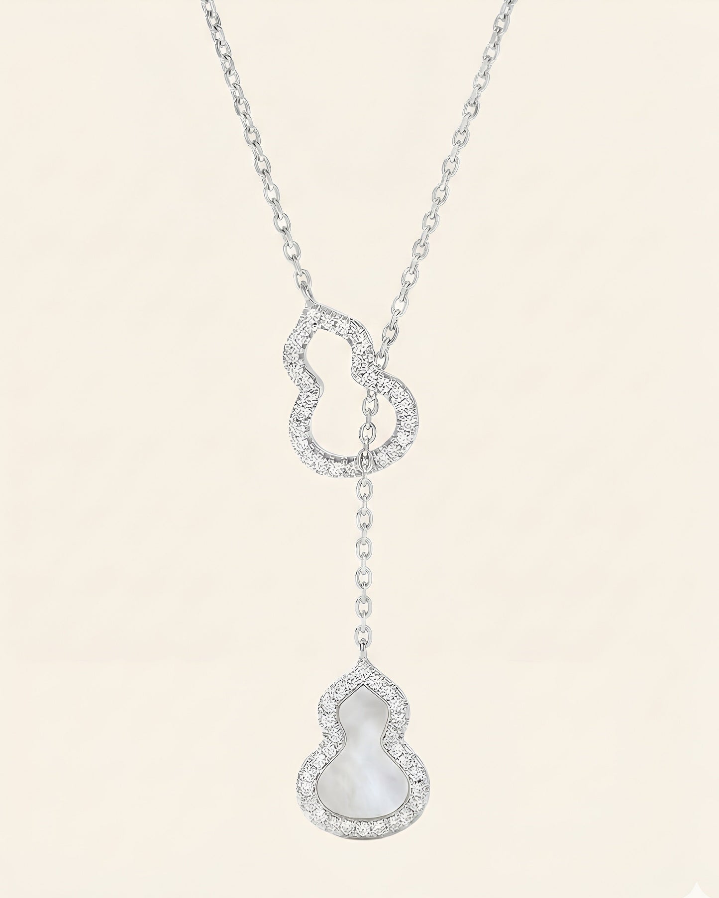 白贝母葫芦项链｜Ivory Pearl Gourd Necklace