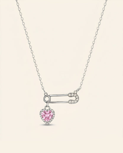 Everhold Heart Necklace-Pink