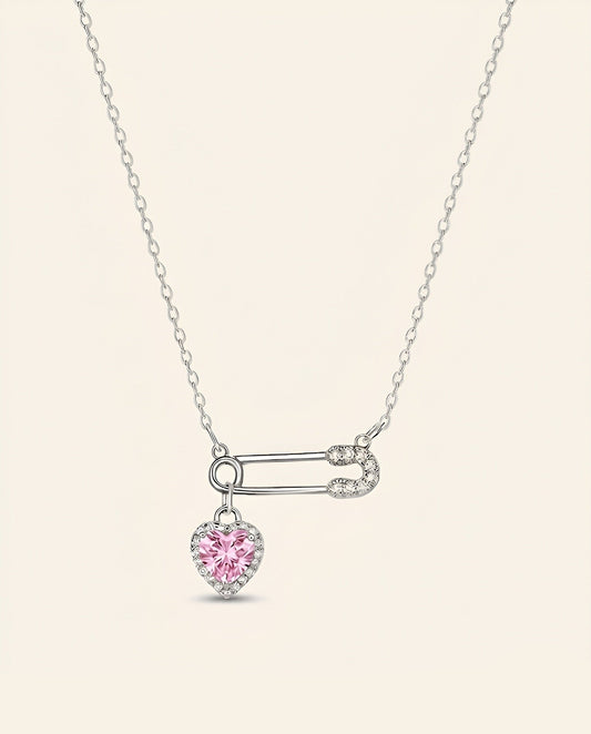 Everhold Heart Necklace-Pink