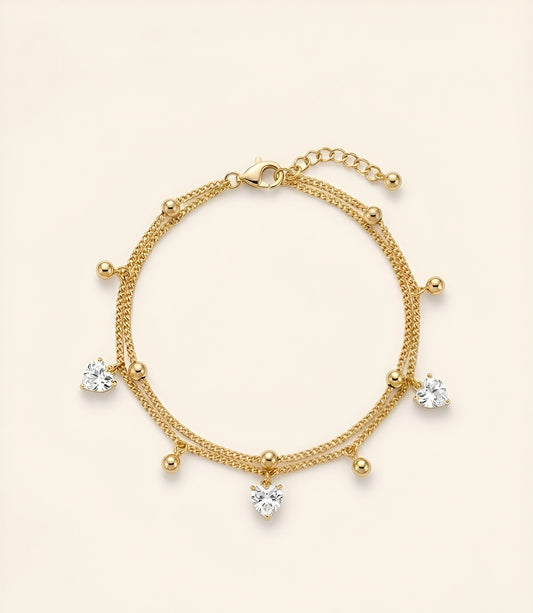 Heartstrings Bracelet -Gold