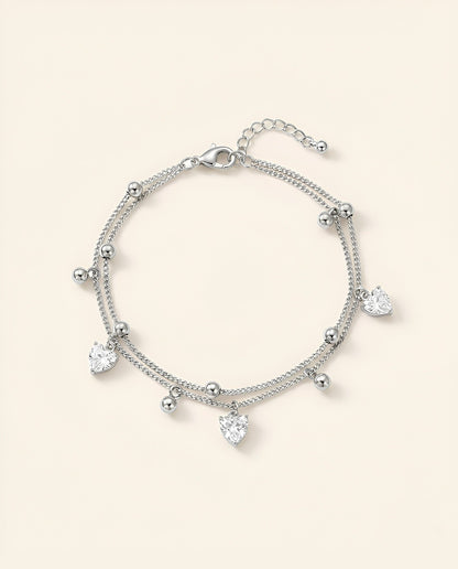 Heartstrings Bracelet -Silver