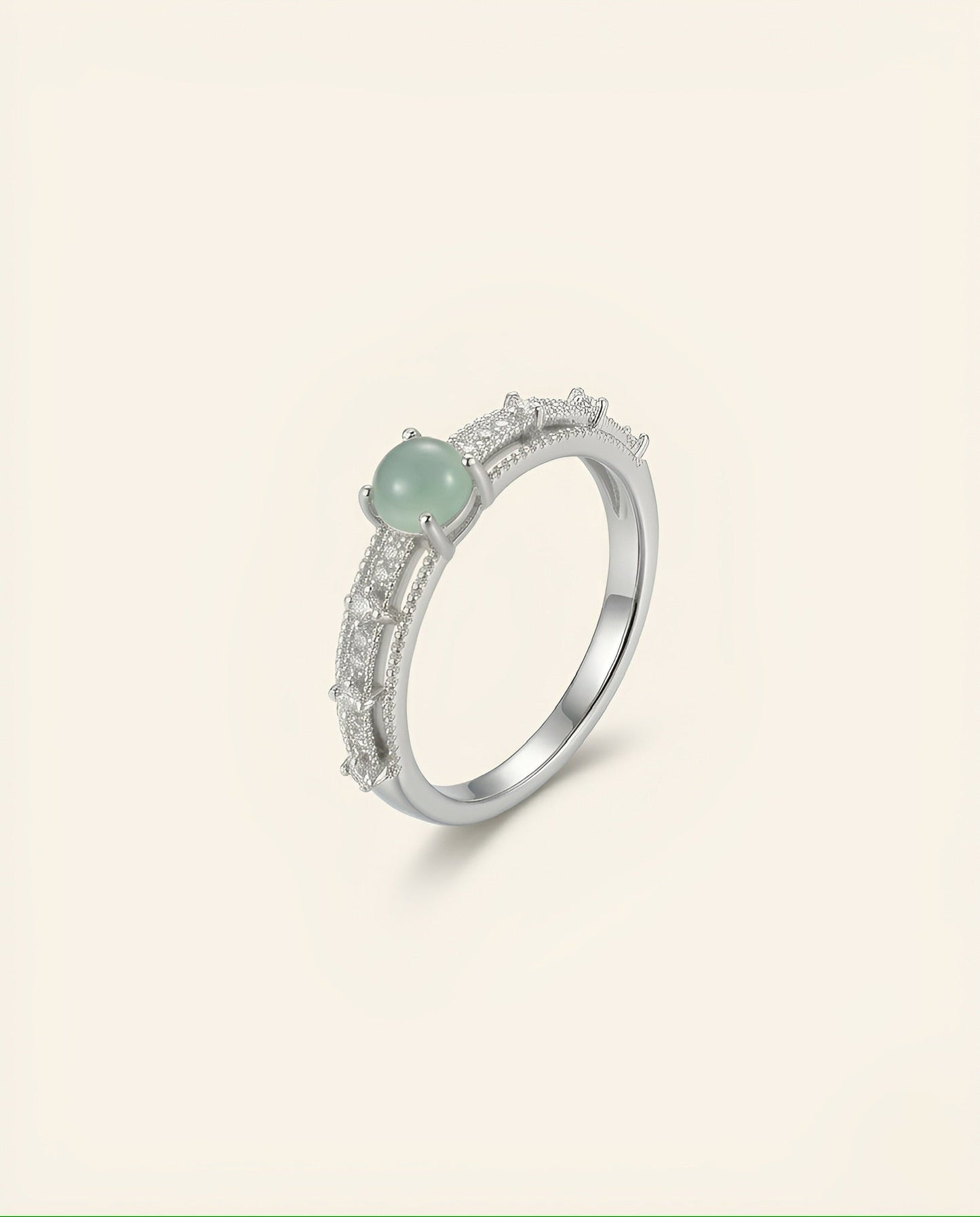 Heirloom Frost Jade Ring