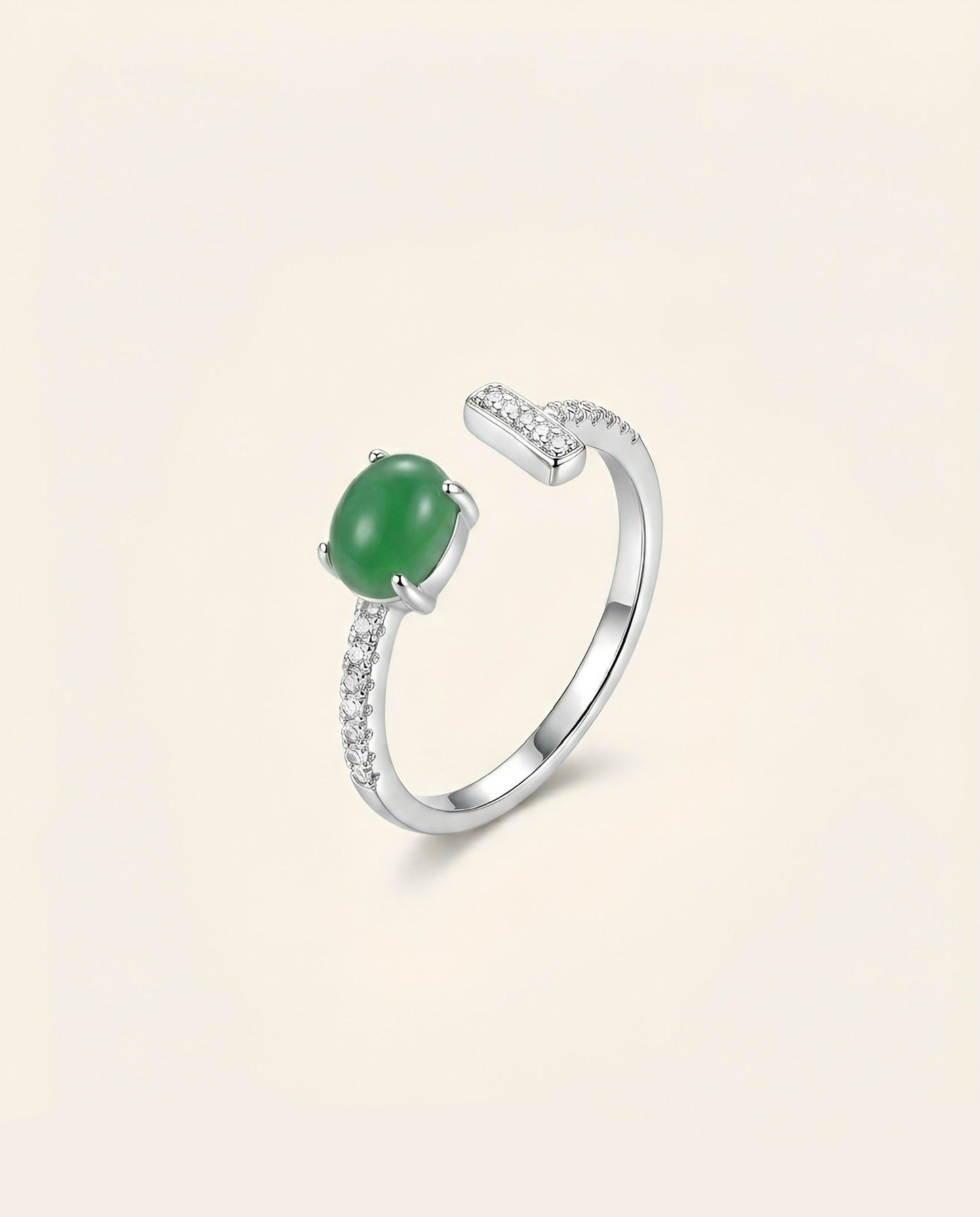 Yin & Yang Open Jade Ring