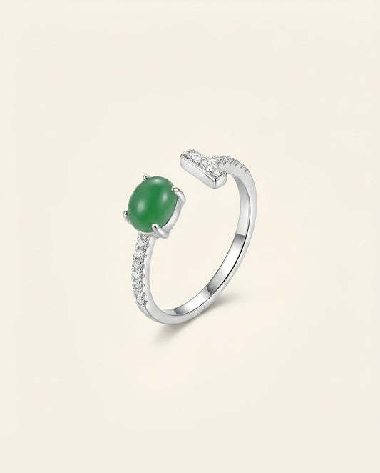 Yin & Yang Open Jade Ring