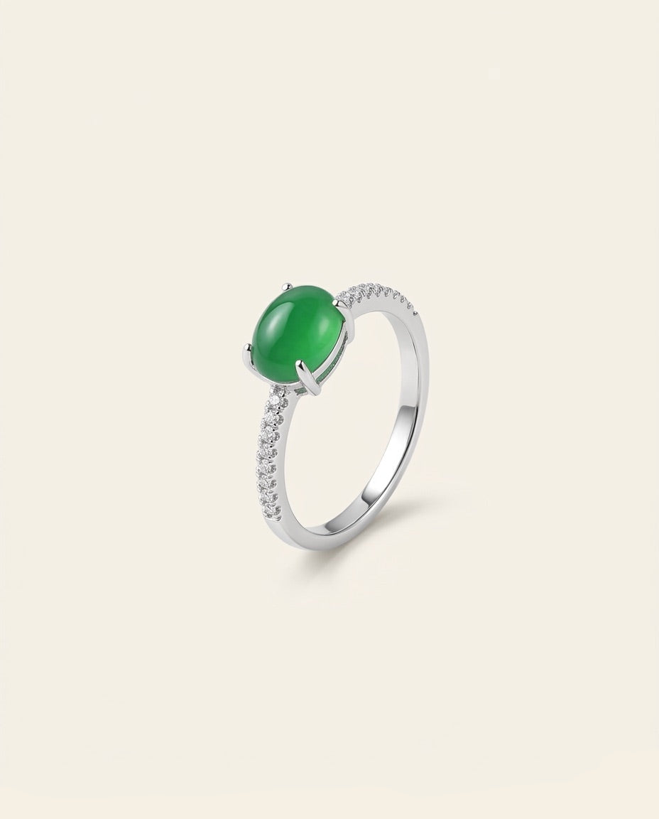 帝绿 Imperial Drop Jade Ring