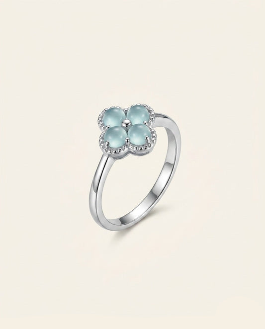 四叶 Quatrefoil Wish Jade Ring