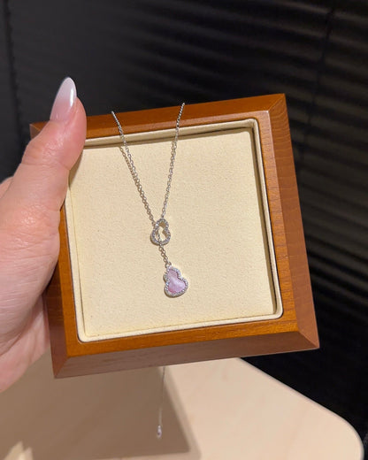 粉贝母葫芦项链｜Pink Pearl Gourd Necklace