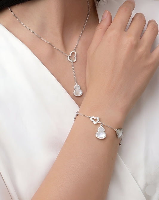 白贝母葫芦项链｜Ivory Pearl Gourd Necklace
