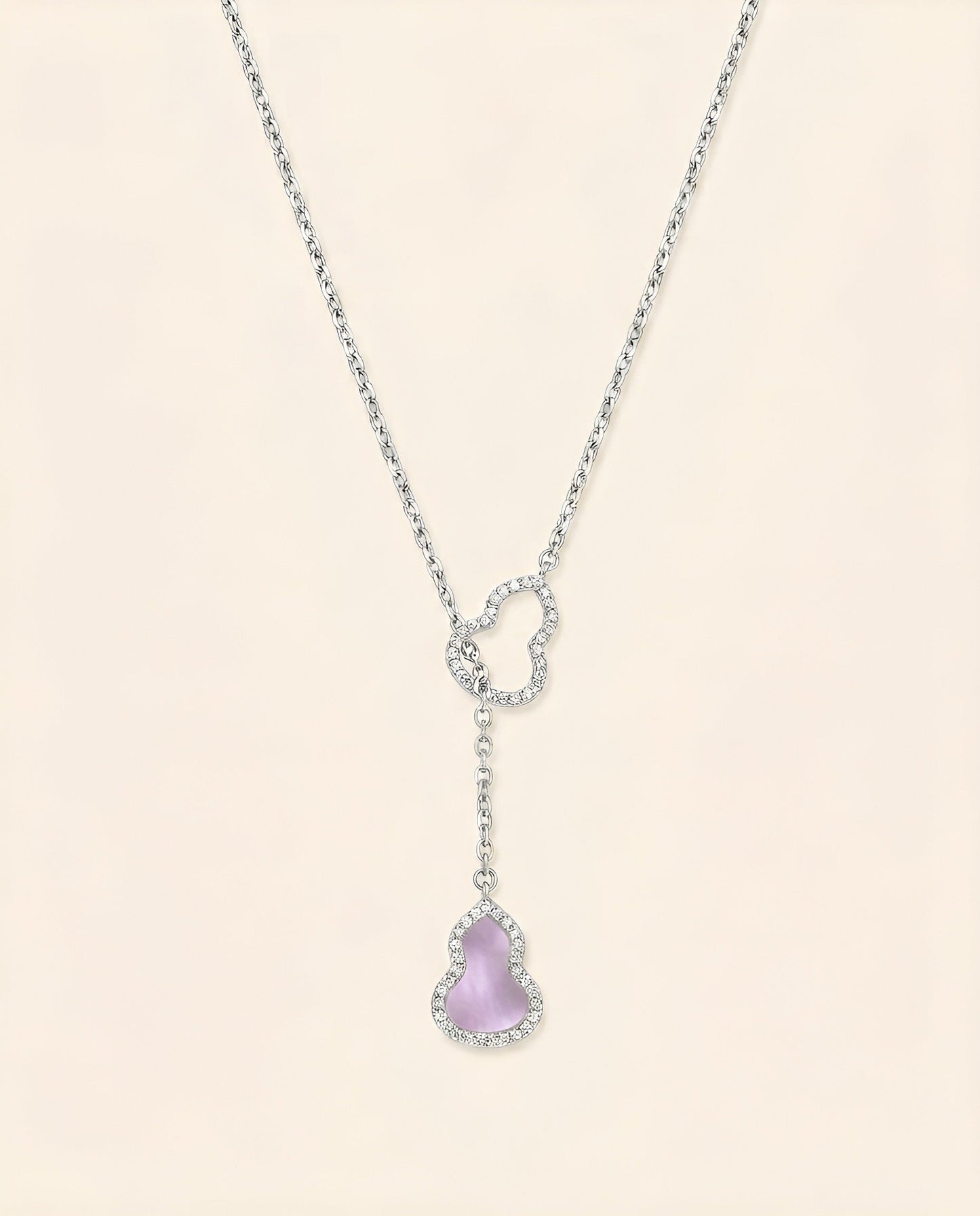 粉贝母葫芦项链｜Pink Pearl Gourd Necklace
