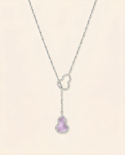 粉贝母葫芦项链｜Pink Pearl Gourd Necklace