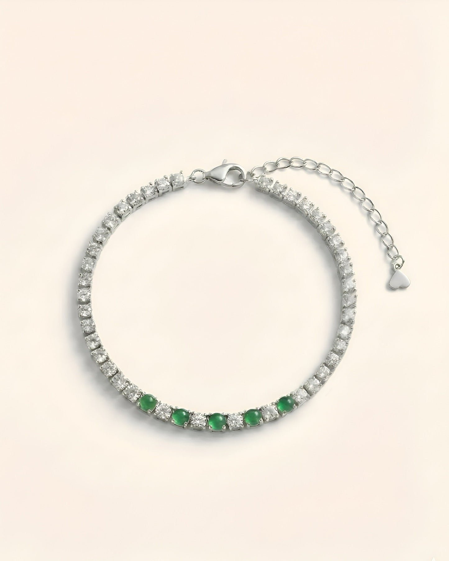 Emerald Path Jadeite Tennis Bracelet