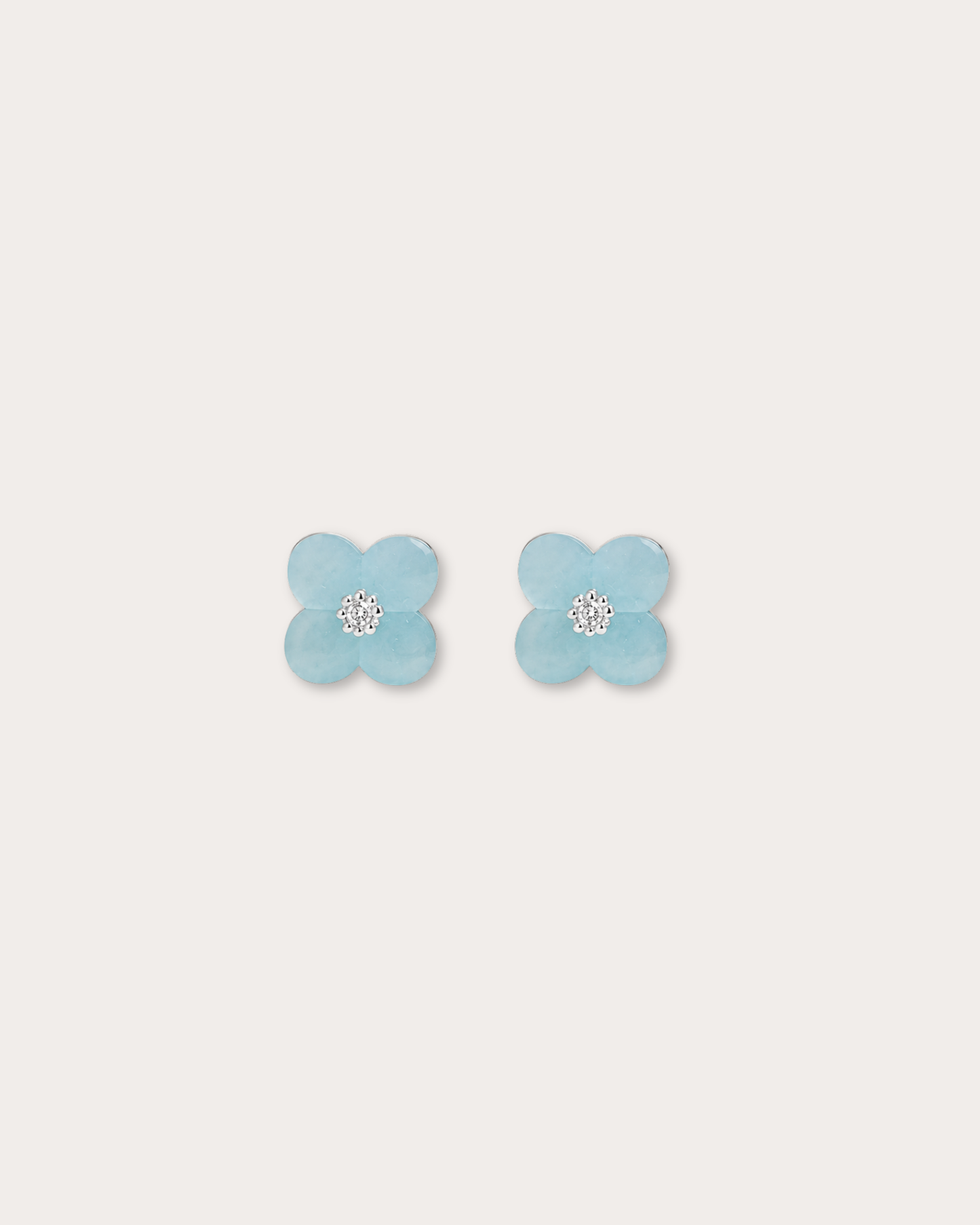 Bloom Stud Earrings – Celeste Blue