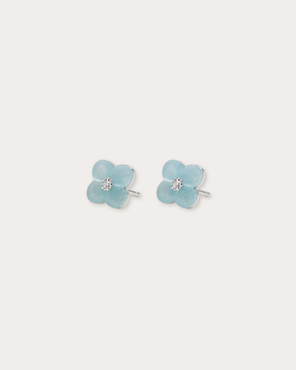 Bloom Stud Earrings – Celeste Blue