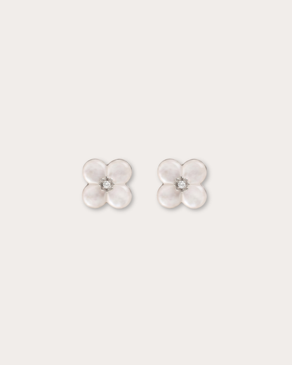 Bloom Stud Earrings – Ivory