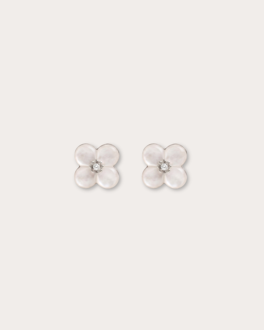 Bloom Stud Earrings – Ivory